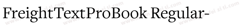 FreightTextProBook Regular字体转换